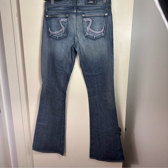 Rock & Republic Roth Radison Low Rise Y2K Inspired Rhinestone Bootcut Jeans 32 - Picture 2 of 15